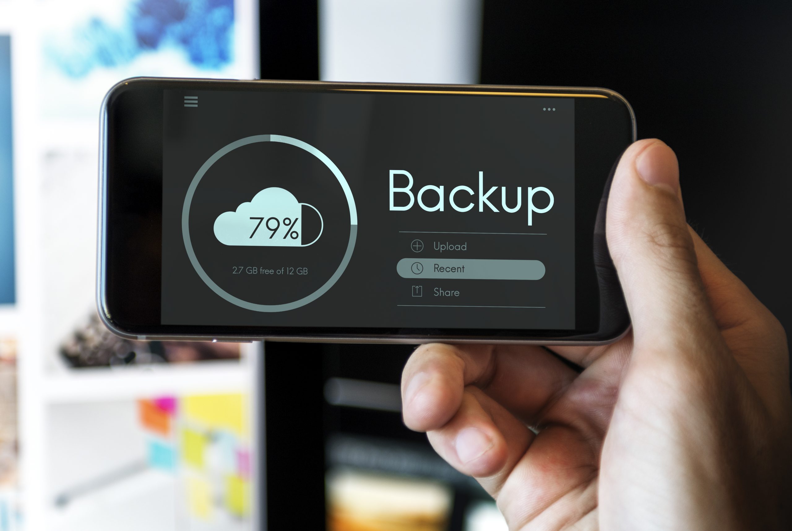 cloud storage upload interface concept